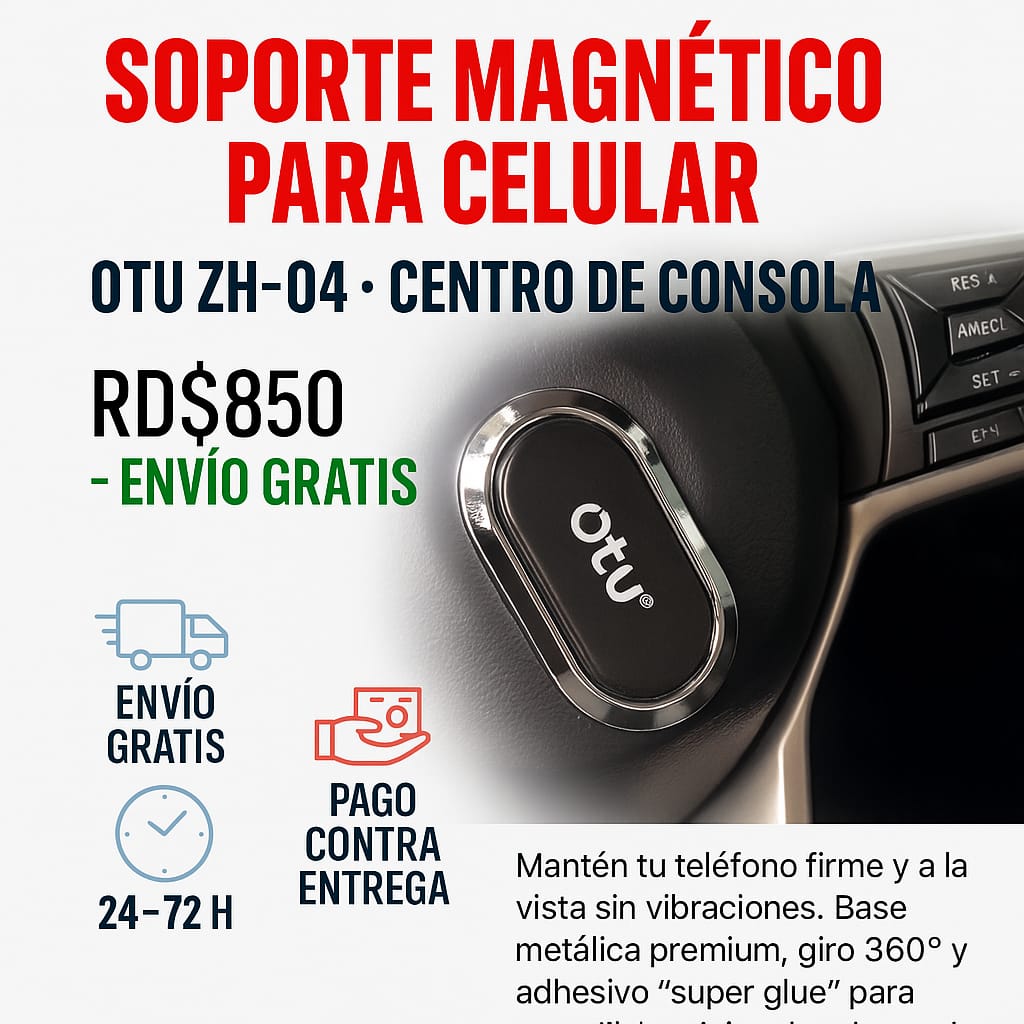📱 Soporte Magnético Universal para Celular